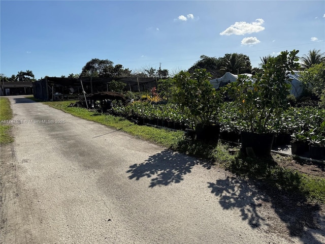 view of road