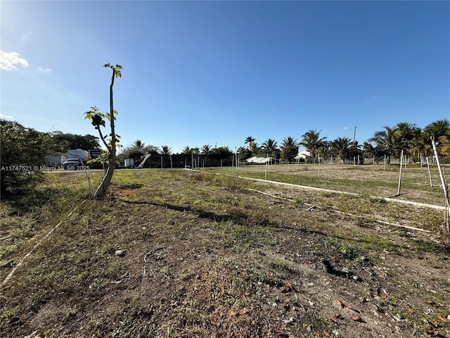 view of yard featuring a rural view