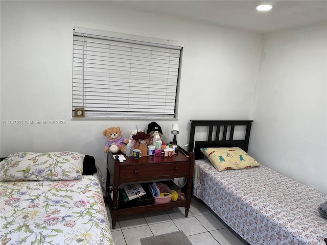 view of tiled bedroom