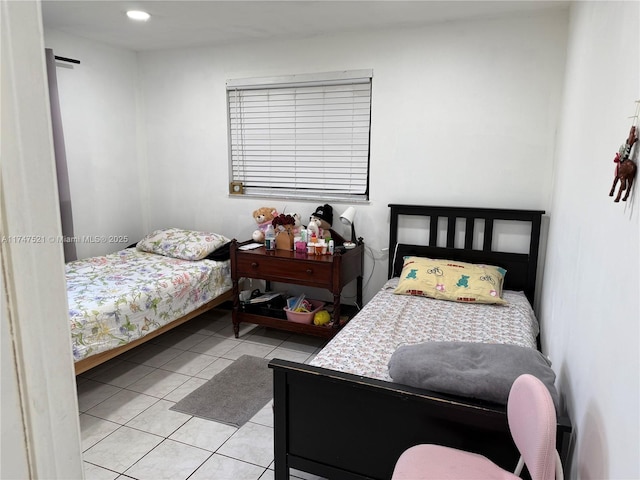 view of tiled bedroom