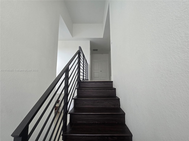 view of stairway