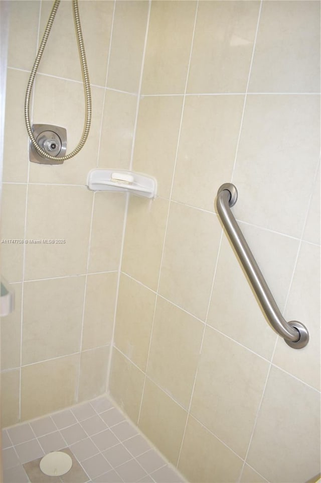 full bathroom with a tile shower