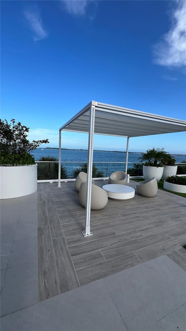 view of patio / terrace with a balcony
