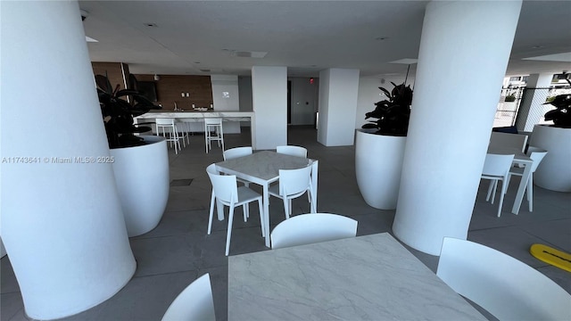 view of dining room