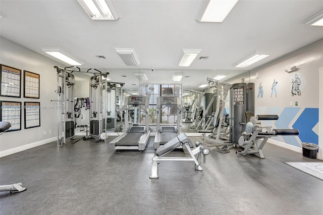 view of exercise room