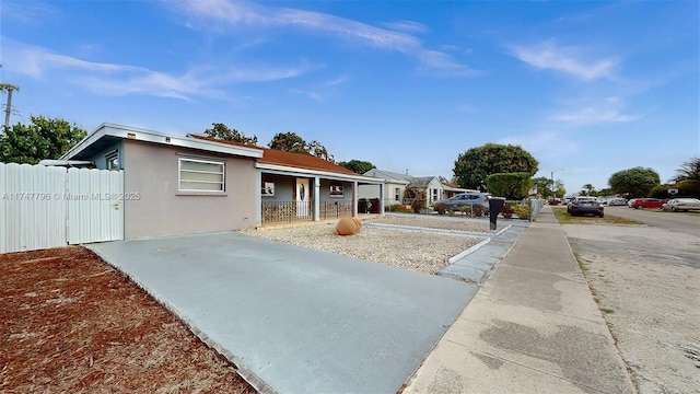 view of front of home