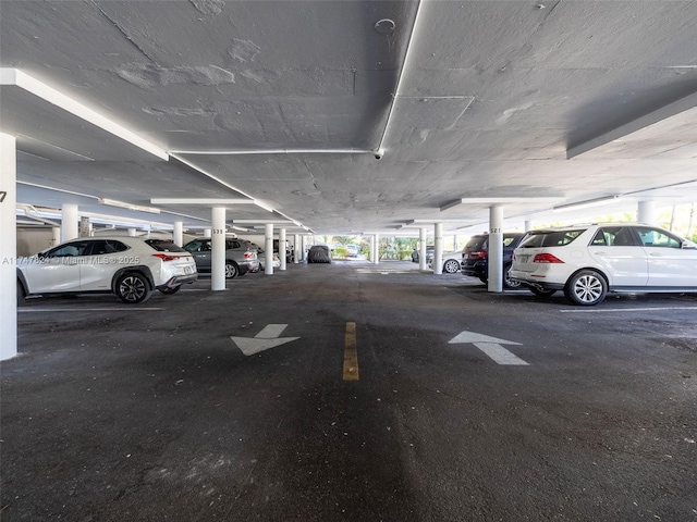 view of parking deck