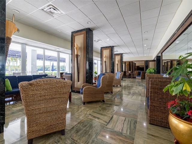 lobby with visible vents