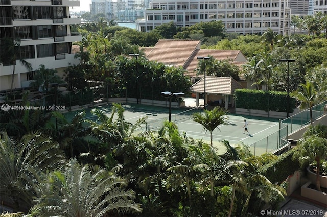 view of tennis court
