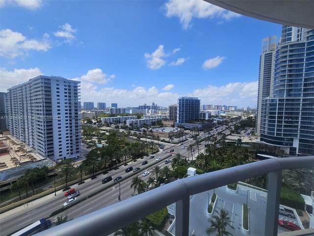 17315 Collins Ave Unit 1106, Sunny Isles Beach, FL 33160 - balcony featuring a view of city