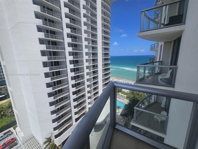 17315 Collins Ave Unit 1506, Sunny Isles Beach, FL 33160 - balcony featuring a water view