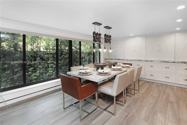 1301 Adams St, Hollywood, FL 33019 - dining area with plenty of natural light and light wood-type flooring