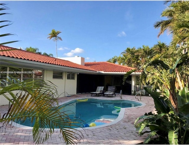 pool featuring a patio