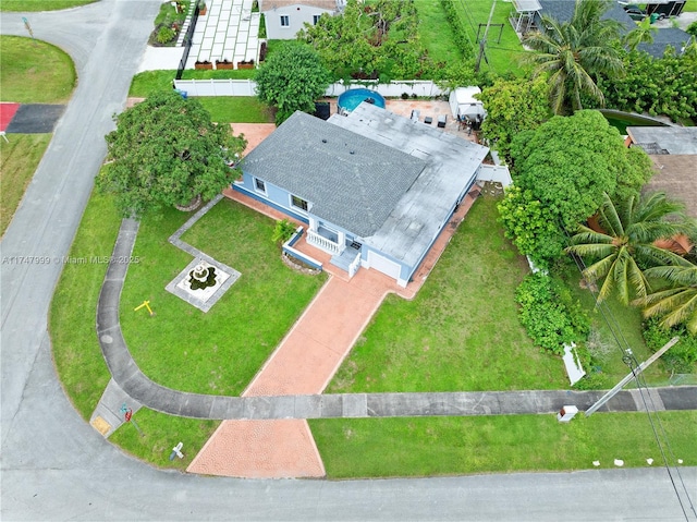 birds eye view of property