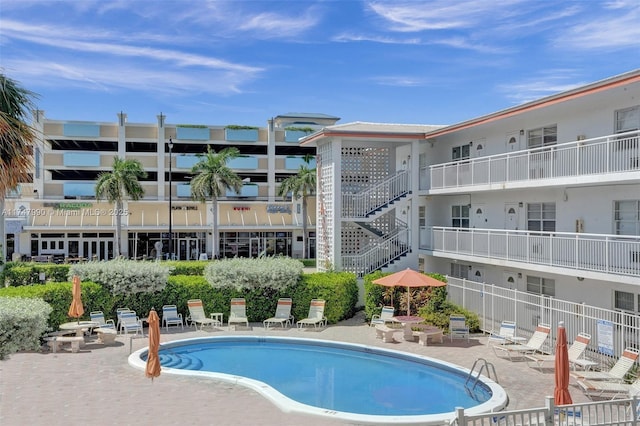 community pool featuring a patio