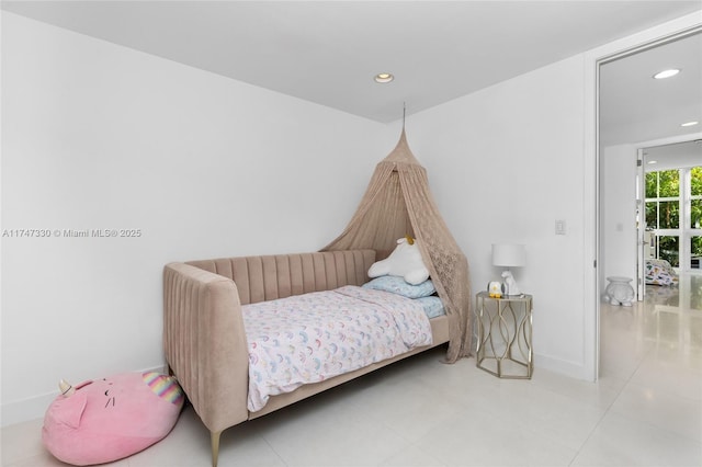 211 Water Way Unit 211, Miami Beach, FL 33141 - bedroom with baseboards and recessed lighting