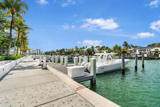 211 Water Way Unit 211, Miami Beach, FL 33141 - dock area with a water view