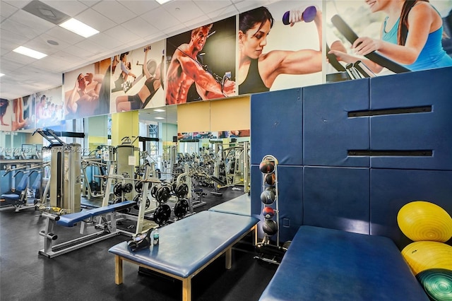 view of gym