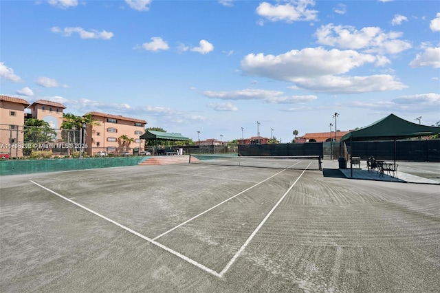 view of tennis court