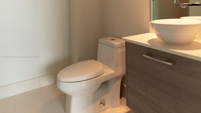 650 NE 32nd St Unit 2105, Miami, FL 33137 - bathroom with vanity and tile patterned floors