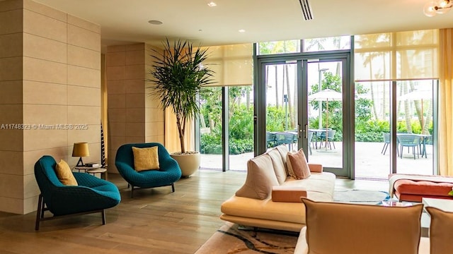 650 NE 32nd St Unit 2105, Miami, FL 33137 - community lobby featuring a wall of windows