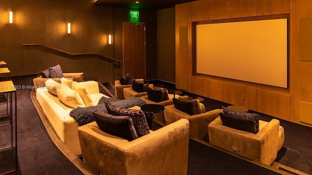 650 NE 32nd St Unit 2105, Miami, FL 33137 - cinema room with carpet floors