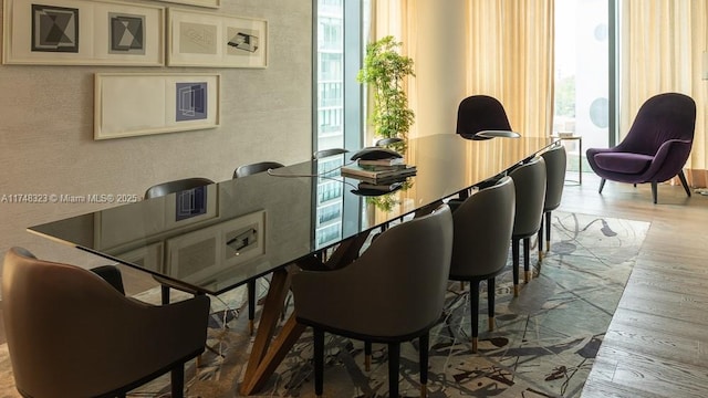 650 NE 32nd St Unit 2105, Miami, FL 33137 - dining area with wood finished floors