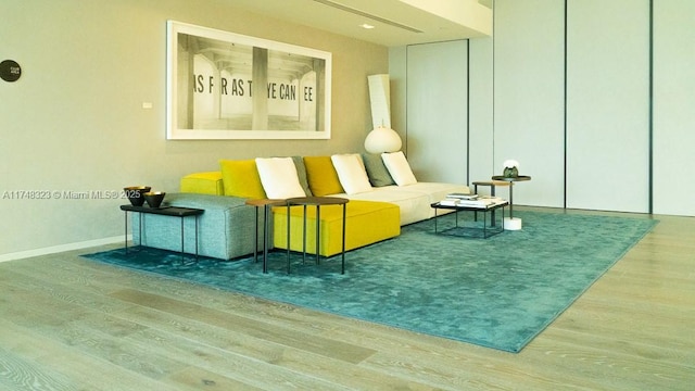 650 NE 32nd St Unit 2105, Miami, FL 33137 - living area with wood finished floors and baseboards