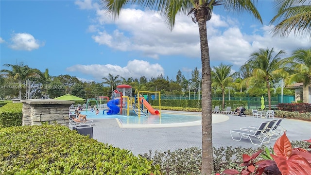 view of jungle gym