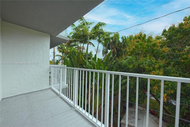 view of balcony