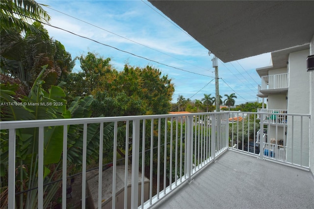 view of balcony