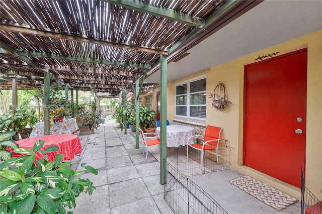 view of patio / terrace featuring outdoor dining space