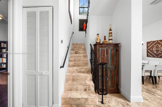 view of stairs