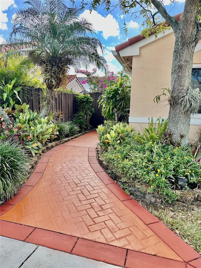 view of patio with fence