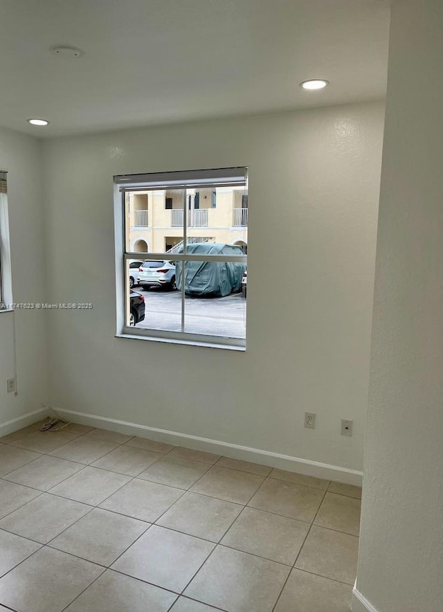 view of tiled empty room