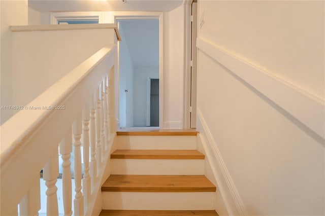 view of staircase