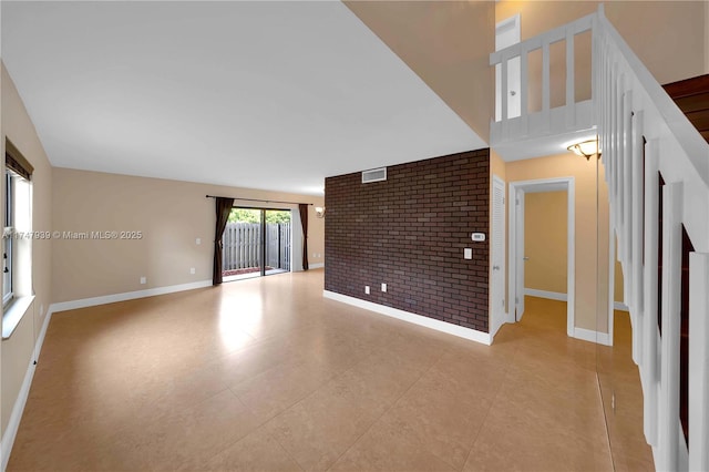 view of tiled spare room