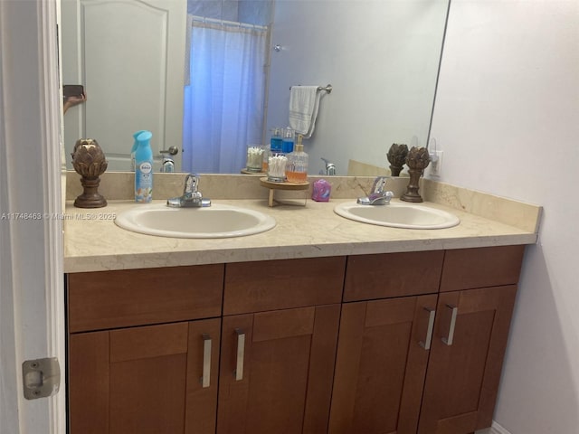 bathroom featuring vanity