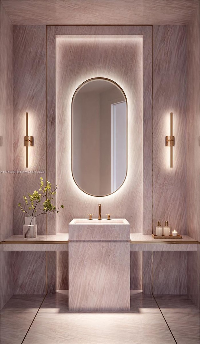 bathroom with vanity