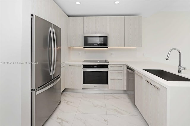 kitchen featuring sink and stainless steel appliances