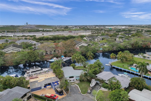 2637 Sugarloaf Ln, Fort Lauderdale, FL 33312 - birds eye view of property with a residential view and a water view
