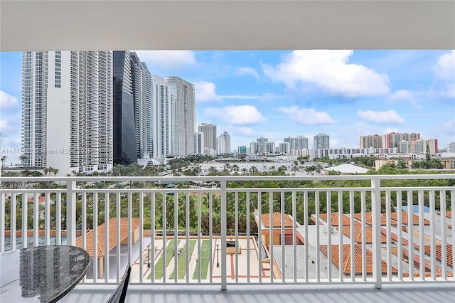 view of balcony