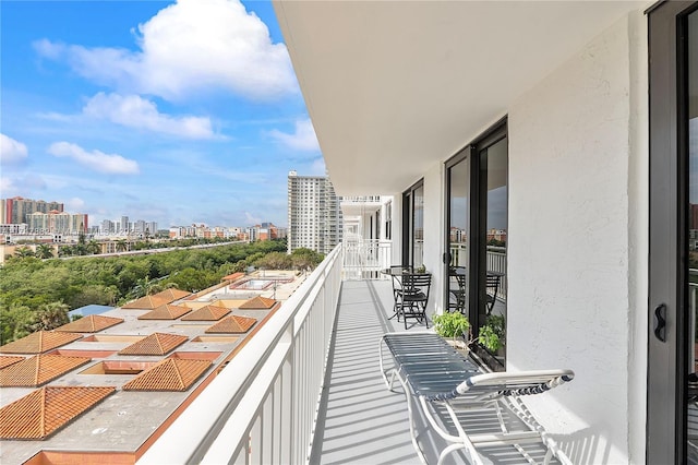 view of balcony