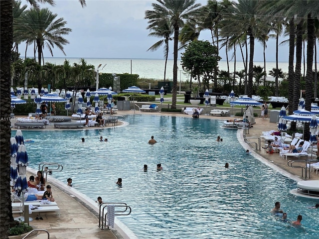 view of water feature