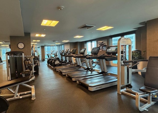 view of exercise room