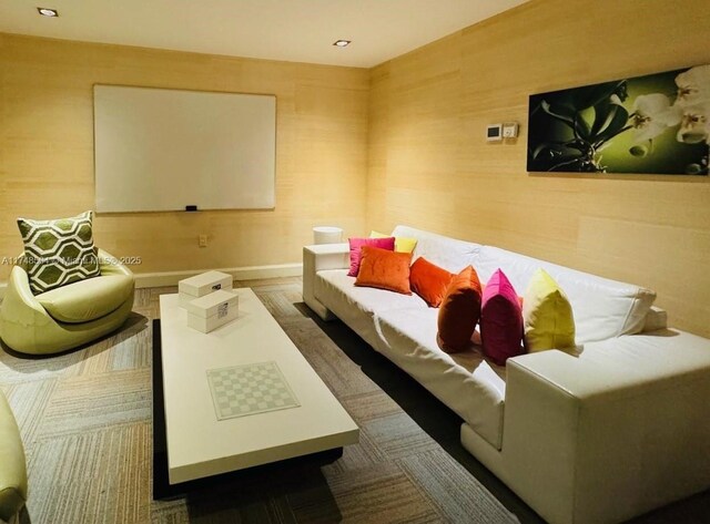 cinema with baseboards