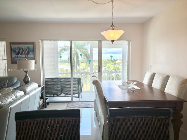 view of dining room