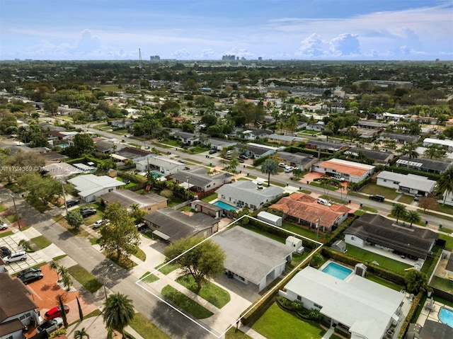 birds eye view of property