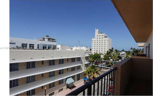 1150 Collins Ave Unit 502, Miami Beach, FL 33139 - balcony featuring a view of city