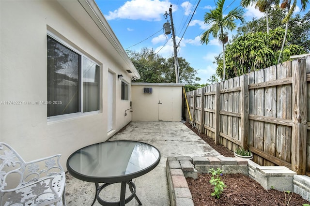 view of patio with fence